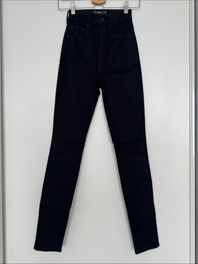 Aritzia The Castings Super High Rise Skinny Jeans Overdye Black Size 24